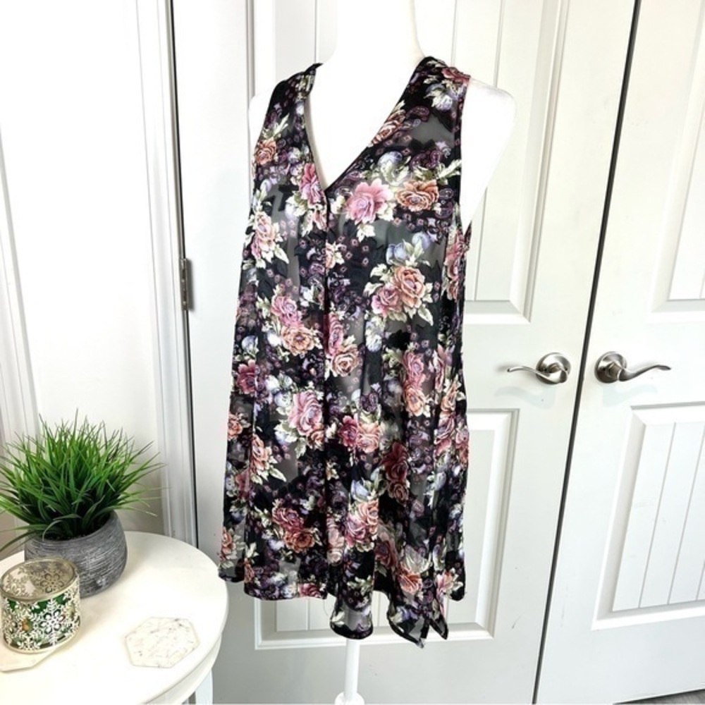 Victoria's Secret Gold Label Vintage lingerie floral sleeveless top womens PS